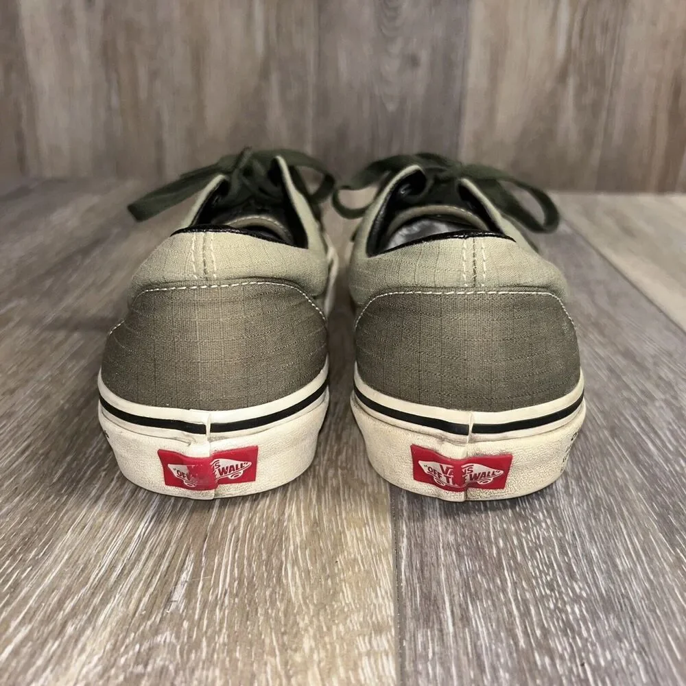VANS Classic Off The Wall Old Skool Size M 8.5 / W 10 Olive Green Sneaker Shoes